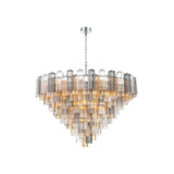Addis Grand Tiered Chandelier 49" Polished Chrome Autumn
