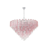 Addis Grand Tiered Chandelier 49" Polished Chrome Spring