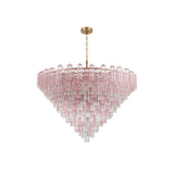 Addis Grand Tiered Chandelier 62" Aged Brass Spring