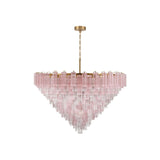 Addis Grand Tiered Chandelier 62" Aged Brass Spring