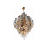 Addis Tiered Chandelier 31.5'' Aged Brass Autumn