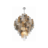 Addis Tiered Chandelier 31.5'' Polished Chrome Autumn