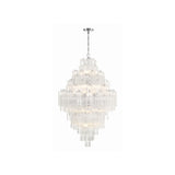 Addis Tiered Chandelier 31.5'' Polished Chrome Clear