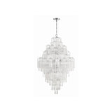 Addis Tiered Chandelier 31.5'' Polished Chrome Clear