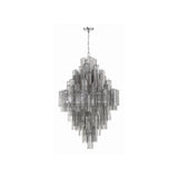 Addis Tiered Chandelier 31.5'' Polished Chrome Smoke