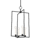 Adelaide Lantern Medium Textured Black By Mitzi