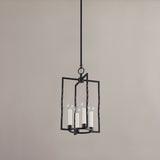 Adelaide Lantern Small Textured Black By Mitzi Side View