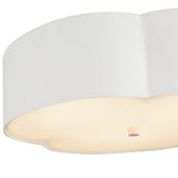 Adella Flush Mount Antique White By Alora - Detailed View
