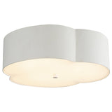 Adella Flush Mount Antique White By Alora - Side View