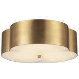 Adella Flush Mount Brushed Gold By Alora