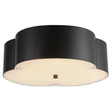 Adella Flush Mount Matte Black By Alora