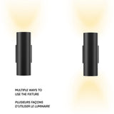 Aden 12” Cylinder Wall Sconce By Dals - Lifestyle View1