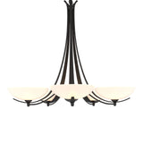 Aegis 5 Arm Chandelier in Black by Hubbardton Forge