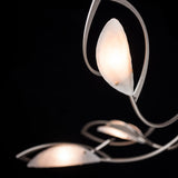 Aerial Chandelier detail in Soft Gold, by Hubbardton Forge