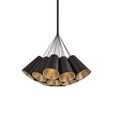 Aether Chandelier - 19 Light - Black Brass by Sonneman