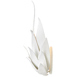 Agave Wall Sconce Textured Plaster By Frederic Ramond - Side View1