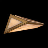 Aged Brass 36inch Lena Vanity Light by Modern Forms in Zoomed View