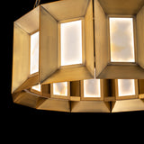 Aged Brass Austen Chandelier by Modern Forms in Zoomed View