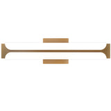 Aged Brass Bifold Bath and Wall Light by WAC Lighting
