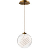 Aged Brass Roper 4CCT LED Pendant by WAC Lighting