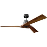 Aged Pewter Housing with Dark Walnut Blades Alma Smart 52inch Ceiling Fan by Visual Comfort Fans