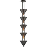 Aged Steel 48inch Versus Pendant by Alora Lighting