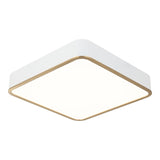 Ainslay Ceiling Mount 15 Inch White + Aged Gold Brass