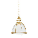 Airmont Pendant - Small - Aged Brass by Hudson Valley