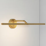 Airy Picture Light 32 Inch Satin Brass Round By CVL Side View