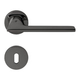 Alato Door Lever in Graphite by Colombo Design