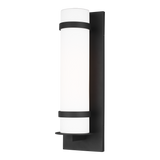Alban Outdoor Wall Lantern Large Black By Generation Lighting