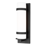 Alban Outdoor Wall Lantern Medium Black By Generation Lighting