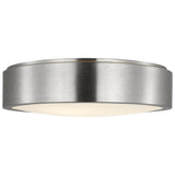 Albee Flush Mount Large Brushed Nickel By Generation Lighitng - Side View1