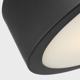 Albee Flush Mount Large Midnight Black By Generation Lighitng - Detailed View2