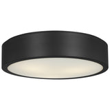 Albee Flush Mount Large Midnight Black By Generation Lighitng