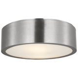 Albee Flush Mount Medium Brushed Nickel By Generation Lighitng - Side View1