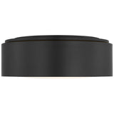 Albee Flush Mount Medium Midnight Black By Generation Lighitng - Side View1