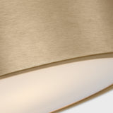 Albee Flush Mount Medium Satin Brass By Generation Lighitng - Detailed View1