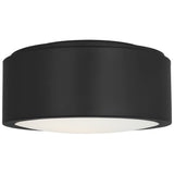 Albee Flush Mount Small Midnight Black By Generation Lighitng