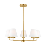 Albion Chandelier Satin Brass Small By Visual Comfort Modern