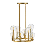 Alchemy Medium Single Tier Chandelier - Lacquered Brass - by Hinkley