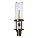 Alcove Outdoor Post Lantern, shown in Coastal Bronze, Clear Glass, by Hubbardton Forge
