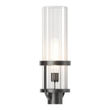 Alcove Outdoor Post Lantern in Coastal Black, Clear Glass by Hubbardton Forge