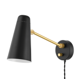 Alex Portable Wall Sconce Black By Mitz