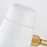 Alex Portable Wall Sconce White By Mitz Detailed View