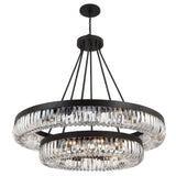 Alister 2-Tier Chandelier 42'' Charcoal Bronze