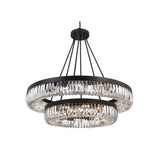 Alister 2-Tier Chandelier 42'' Charcoal Bronze
