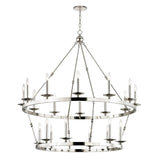 Allendale 2-Tier Chandelier - 20-Light - Polished Nickel by Hudson Valley