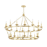 Allendale 2-Tier Chandelier - 28-Light - Aged Brass by Hudson Valley