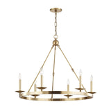 Allendale Chandelier - 6-Light - Aged Brass by Hudson Valley